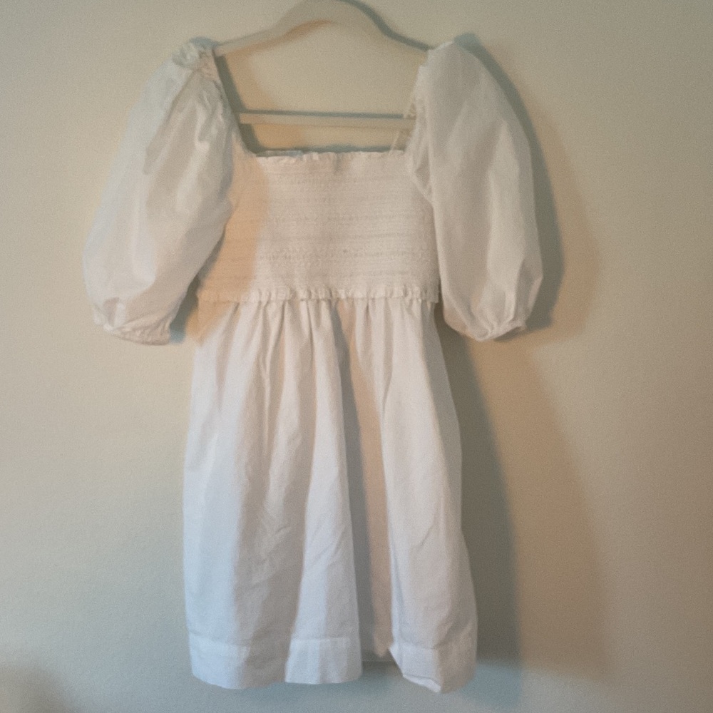American Eagle Outfitters White Puffed Mini Dress 🤍